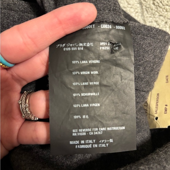 Prada Gray Ruffled High-Low Skirt - Picture 8 of 8